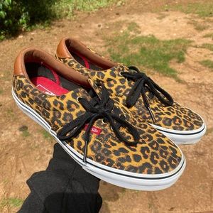 Old school leopard vans. Size 10. Worn 5-6x